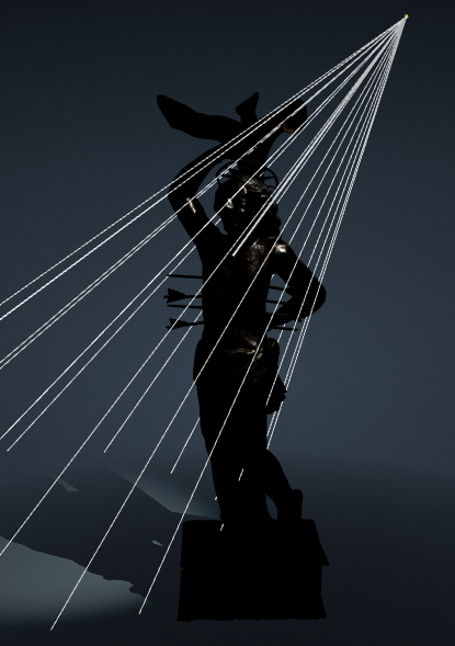 spot light illustration with gizmo