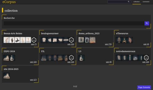 Page de collections de la fr-scv