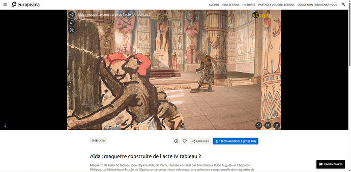 Integration of the Aïda stage set into the CND3D database